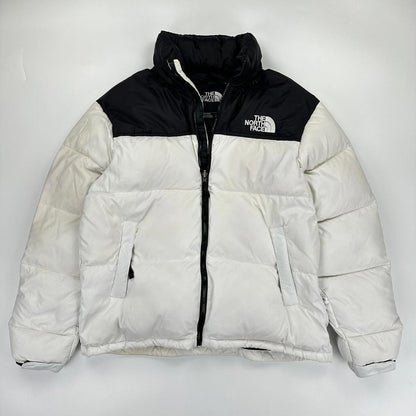 The North Face TNF 1996 Nuptse Puffer Jacket in white and black.